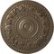 Ekena Millwork Rose Ceiling Medallion (Fits Canopies up to 13 1/2"), Hand-Painted Warm Silver, 33 7/8"OD x 2 3/8"P CM33ROWSS - alternate 1